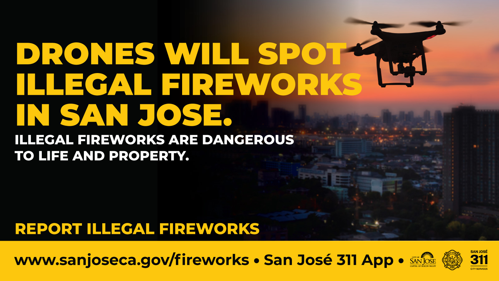 Drones will spot illegal fireworks