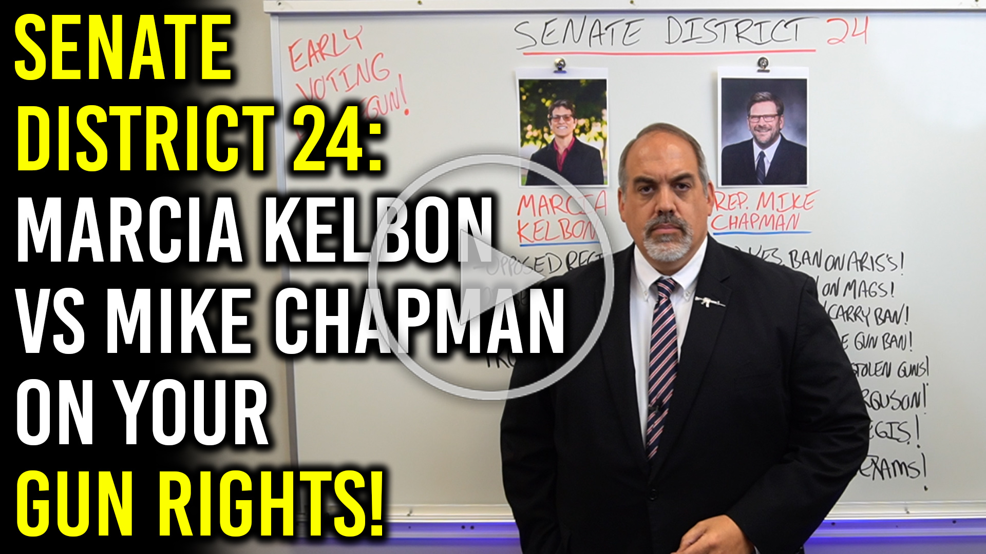 Mike Chapman Backed 100% of Inslee’s War on Guns!