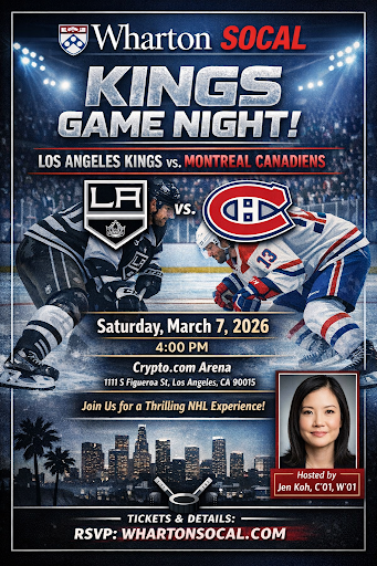 Wharton SoCal Goes to the Kings Game - Saturday March 7 @4PM PT