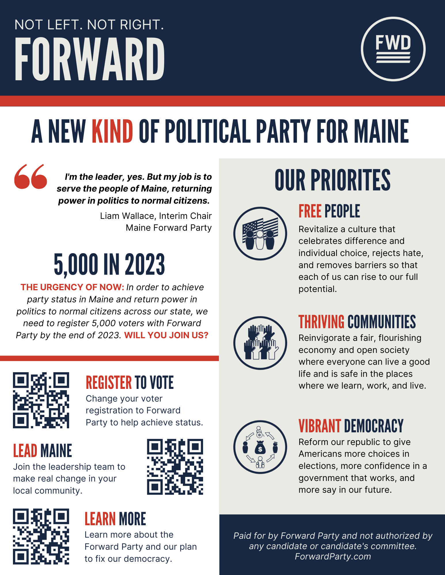 Flyer: Forward Party