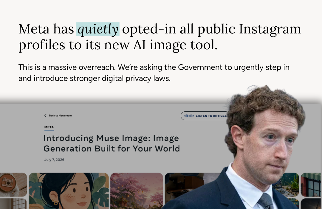 Petition| Meta's new AI image tool needs our consent
