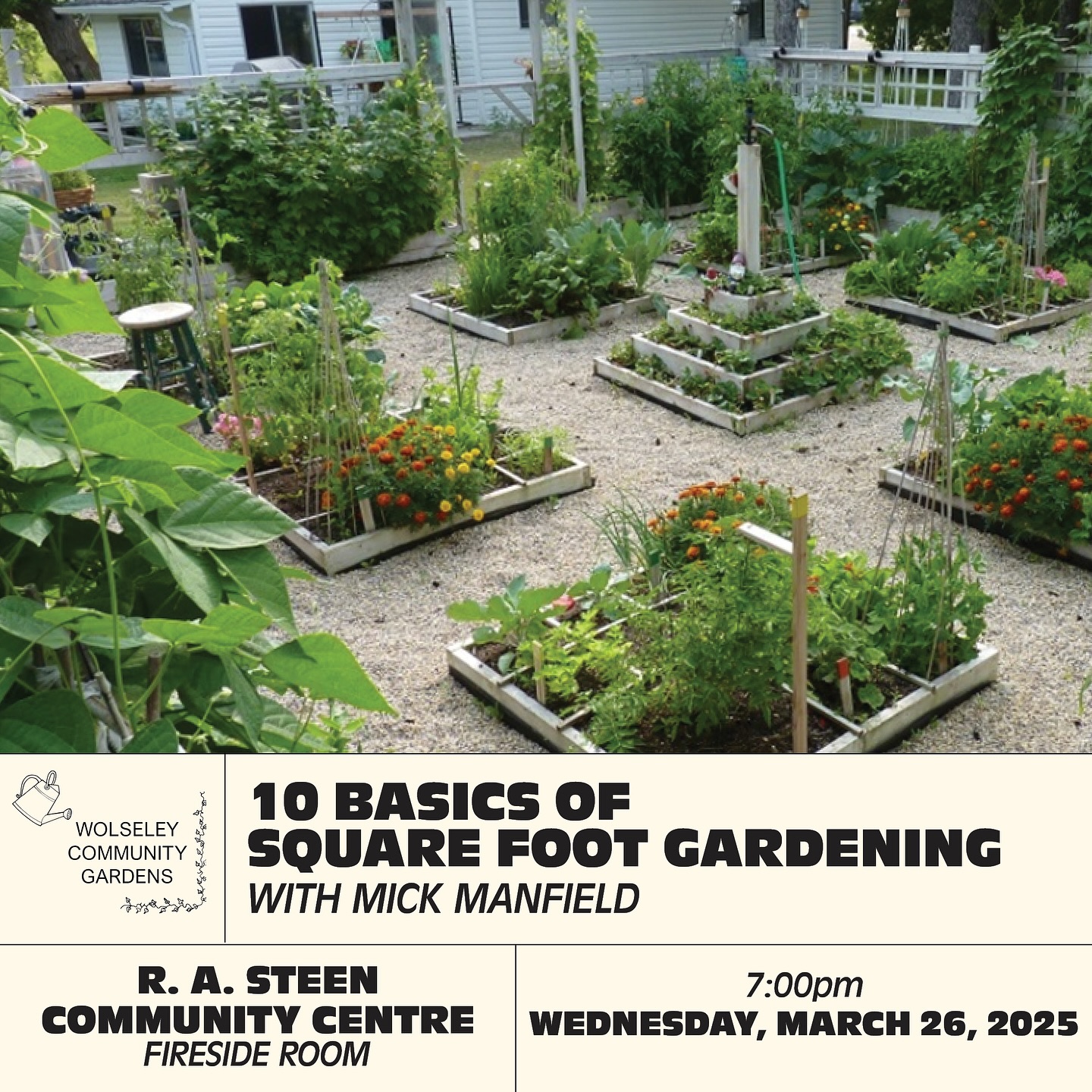 Square Foot Gardening Seminar March 2025