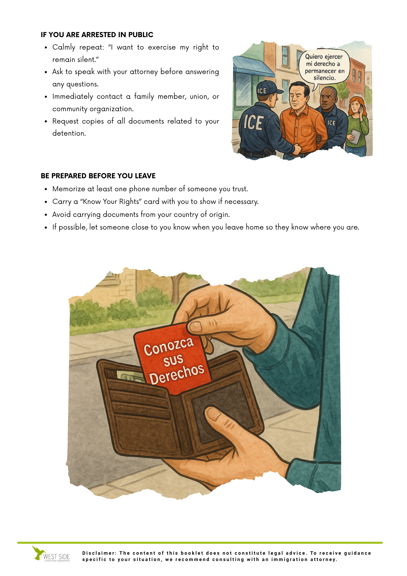 KNOW YOUR RIGHTS! - West Side Community Organization