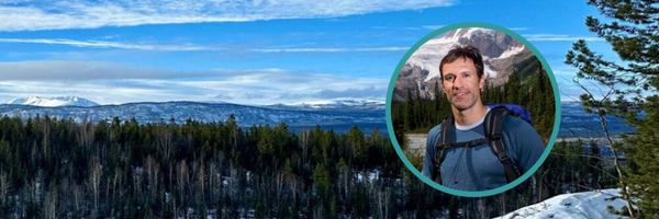 Scott Niedermayer writes about B.C.'s northwest strategy A photo of Kaska Dena territory with an inset image of Scott Niedermayer