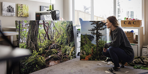 Alison King Artist Alison King in her studio