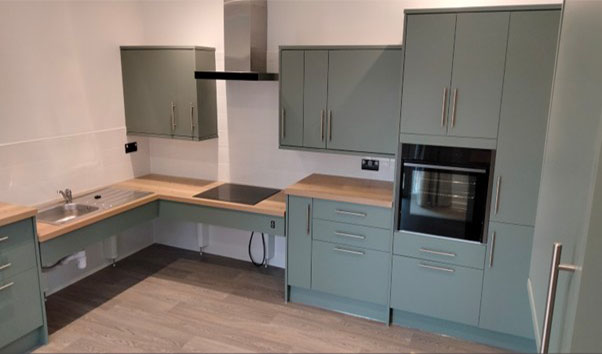 Wheelchair-user accessible kitchens