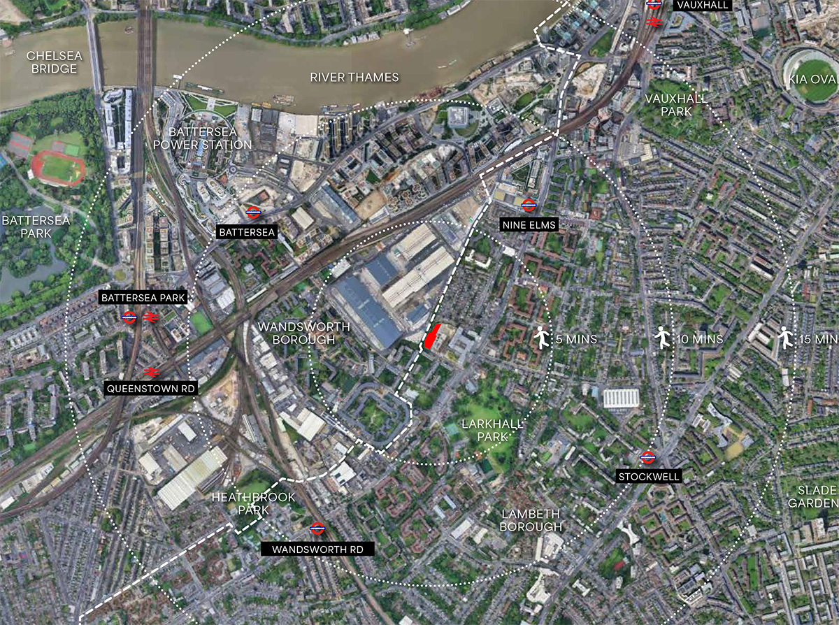 Map of site