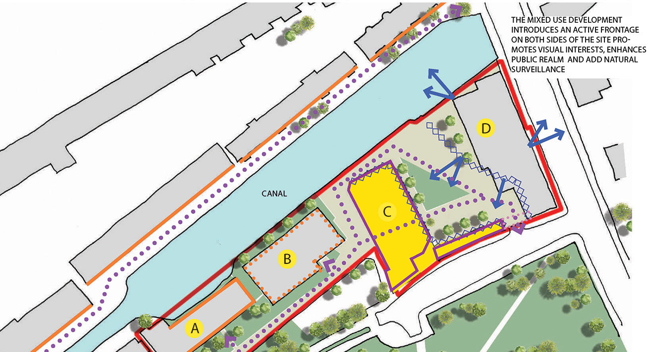 Building C site location in context.