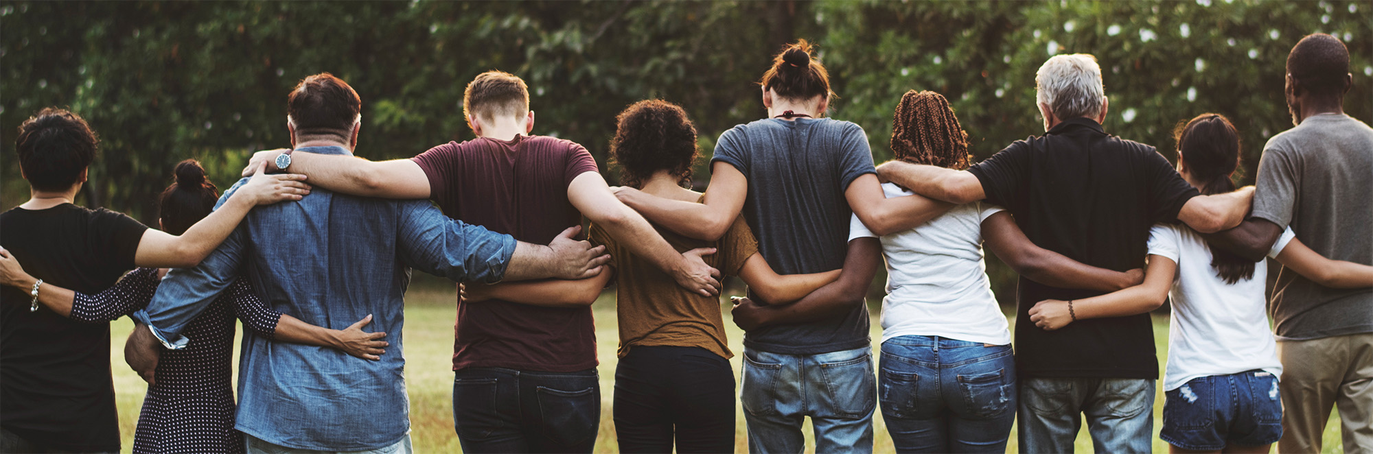 People supporting one another