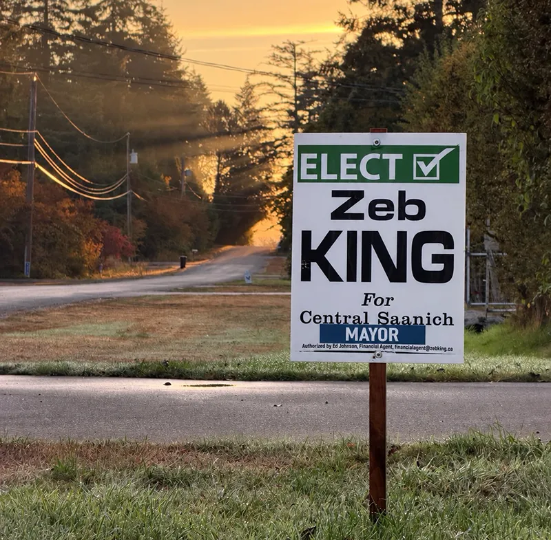 Zeb King Lawn Sign